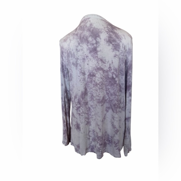 American Eagle Soft & Sexy Lace Up Tie Dye Tunic Top Purple L - Picture 3 of 5